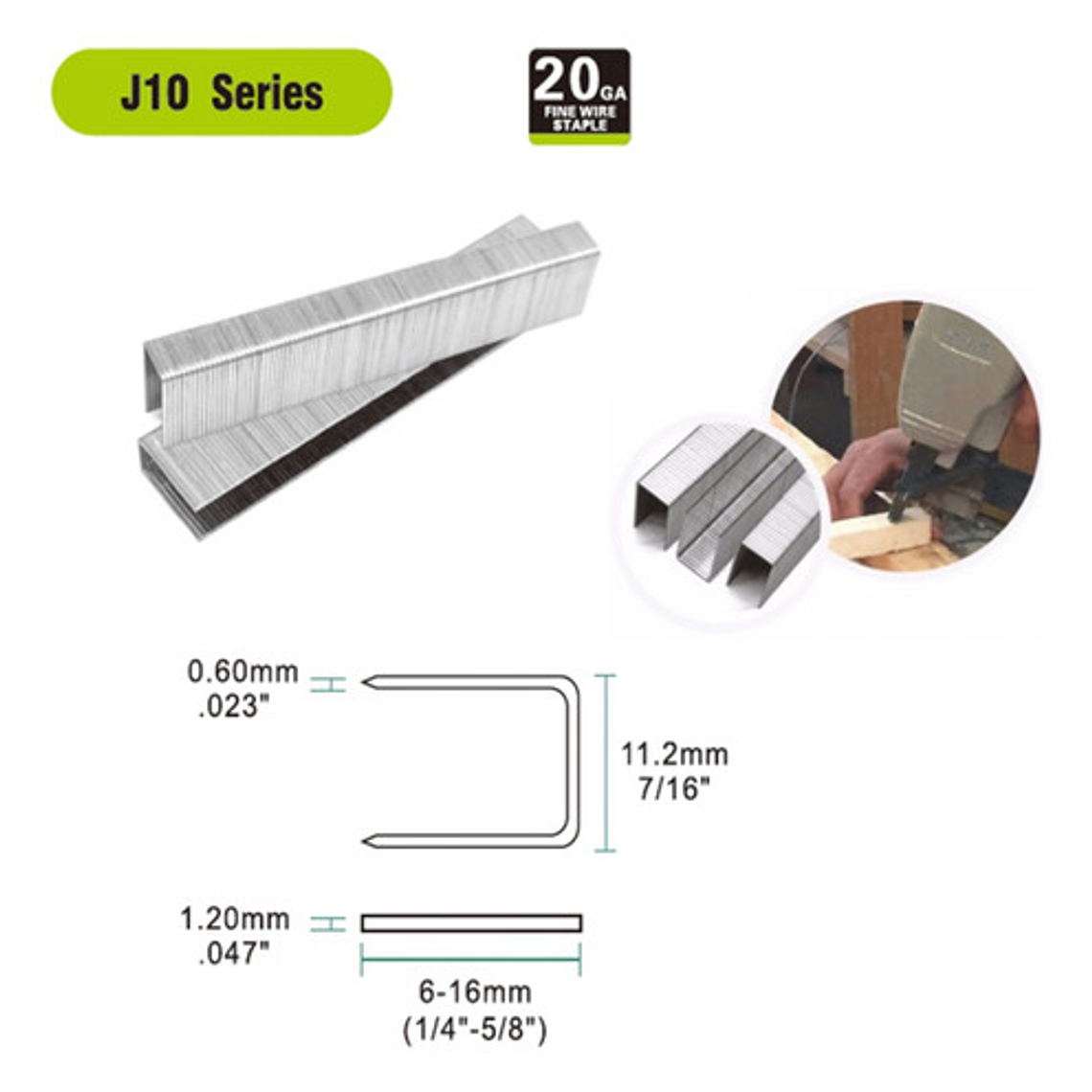Corchete 1010j Grapa Calibre 20  Caja 5000 Unidades 2