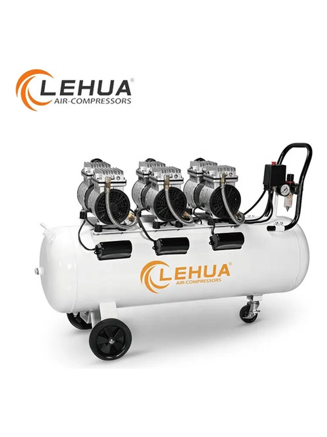 Compresor Silencioso Lehua 2,25 Hp  100lts Monofásico Lh5003 3 Motores 1