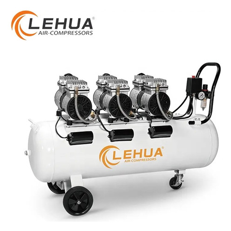 Compresor Silencioso Lehua 2,25 Hp  100lts Monofásico Lh5003 3 Motores 1