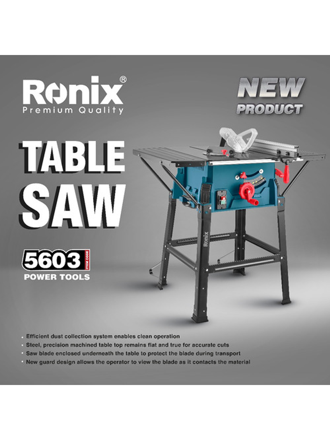 Sierra De Banco Ronix 5603 2000w Mesa Acero 3