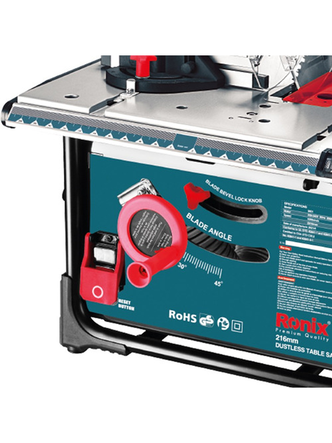 Sierra De Mesa Ronix 5601 2000w Recolector De Polvo  2