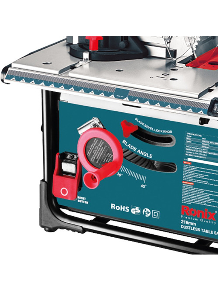 Sierra De Mesa Ronix 5601 2000w Recolector De Polvo  2