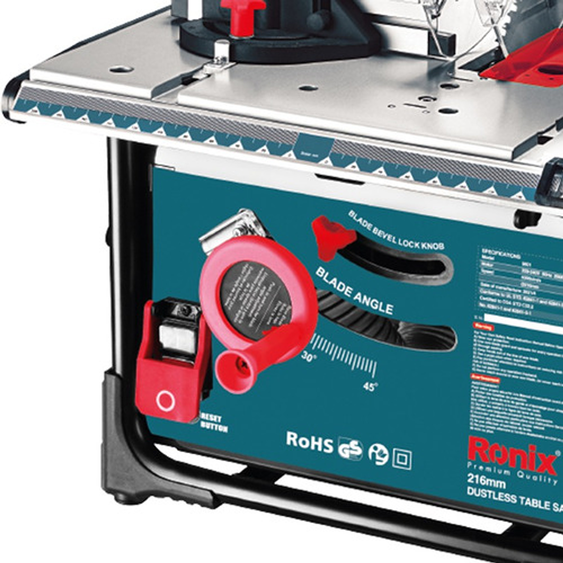 Sierra De Mesa Ronix 5601 2000w Recolector De Polvo  2