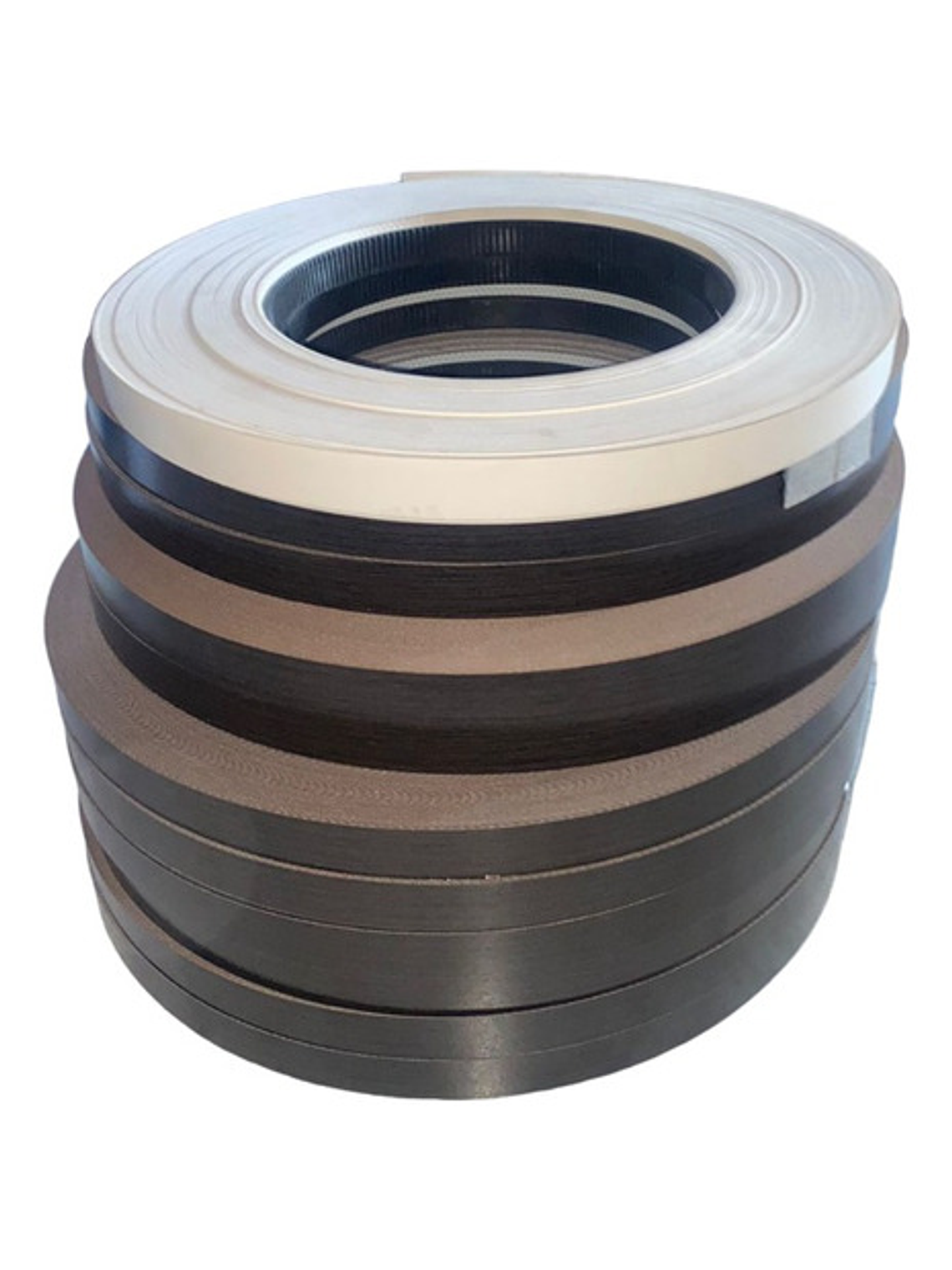 Pack 10 Rollos 100mt Tapacanto Encolado Chocolate/wenge 20mm 1