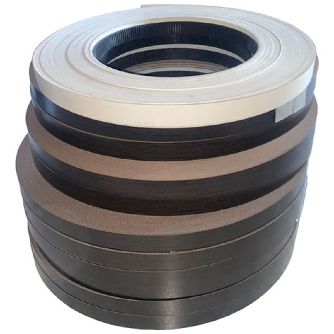 Pack 10 Rollos 100mt Tapacanto Encolado Chocolate/wenge 20mm 1