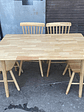 Mesa Con 4 Sillas Windsor Madera Original 130x80 - Miniatura 5
