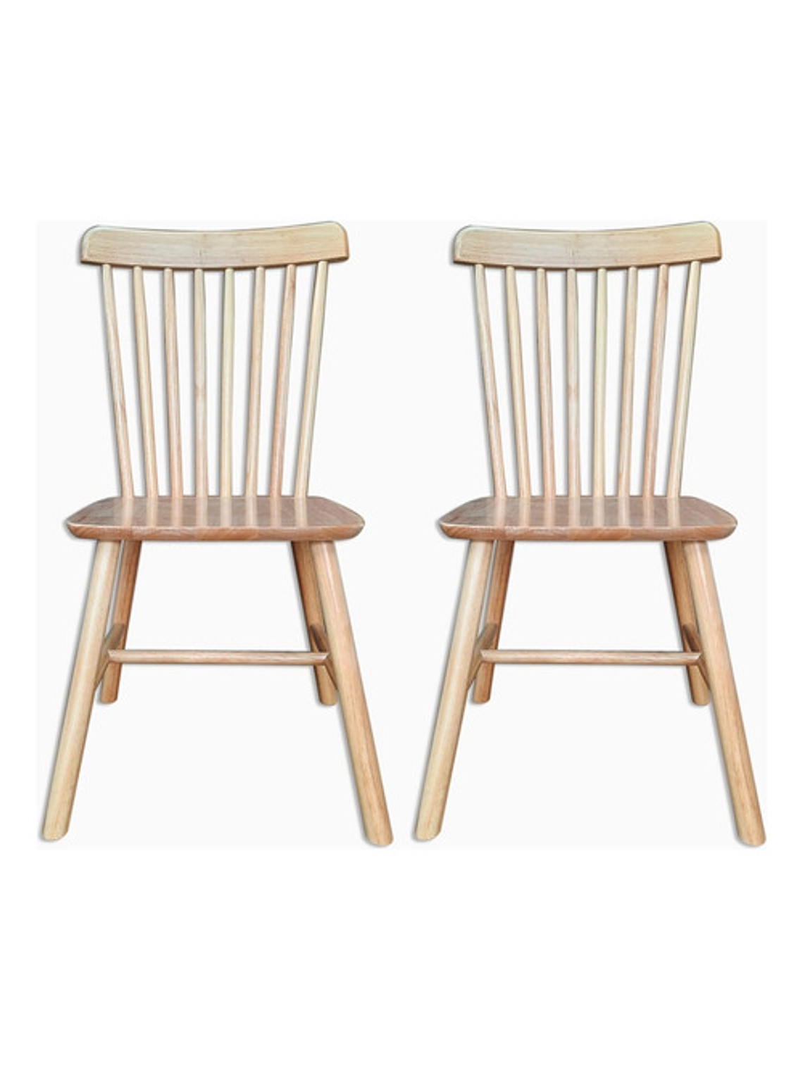 Silla Windsor Madera Original Barniz Natural Set 2 Unidades 1