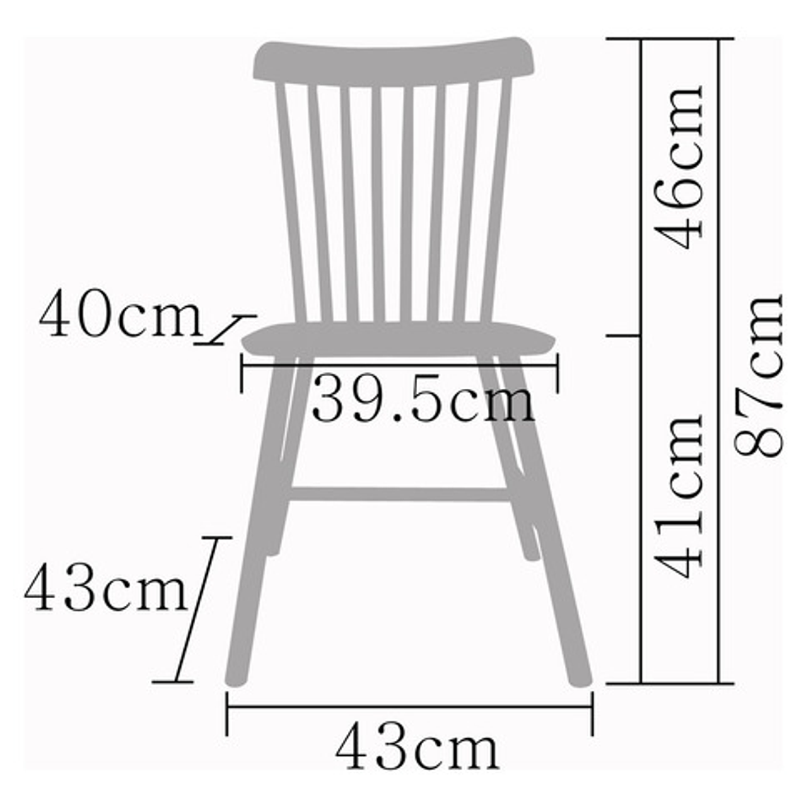 Mesa Con 6 Sillas Windsor Madera Original 120x70 5