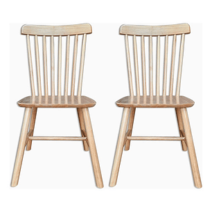 Silla Windsor Madera Original Barniz Natural Set 4 Unidades