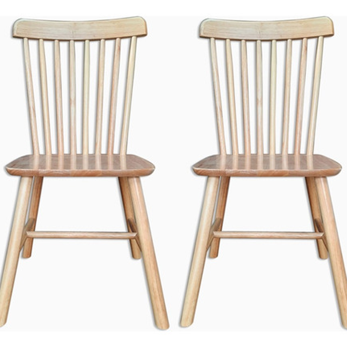 Silla Windsor Madera Original Barniz Natural Set 4 Unidades 1