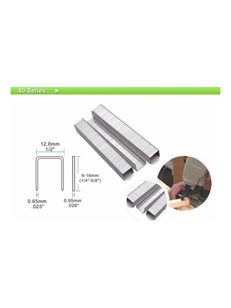 Corchete 8012 Grapa Calibre 21 Caja 10000 Unidades 2