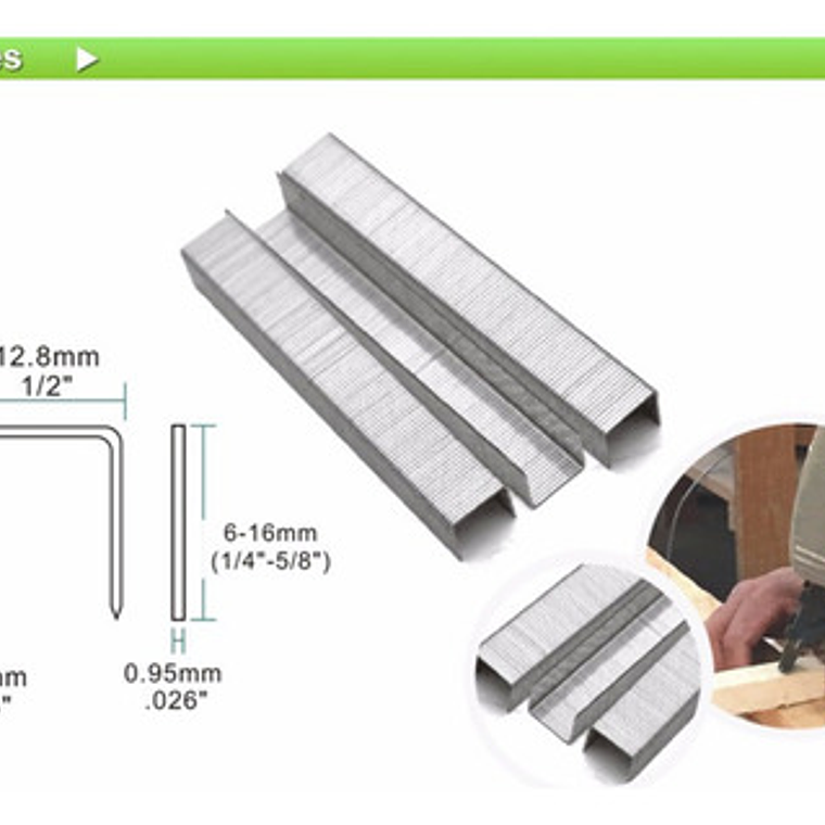 Corchete 8012 Grapa Calibre 21 Caja 10000 Unidades 2