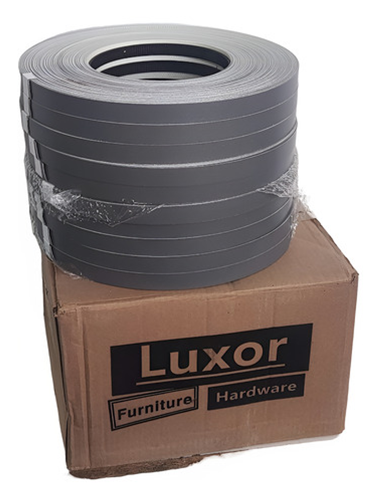 Pack 10 Rollos 100 Mt Tapacanto Encolado Gris  20mm 2