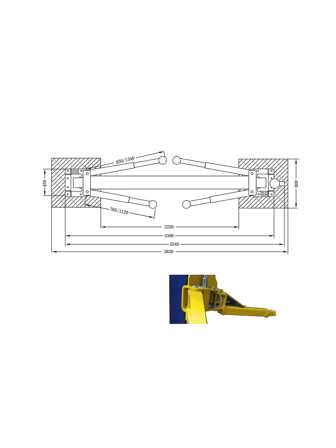 Elevador Hidráulico  Auto Tipo Torre   4.000 Kg Jaray Tp 7