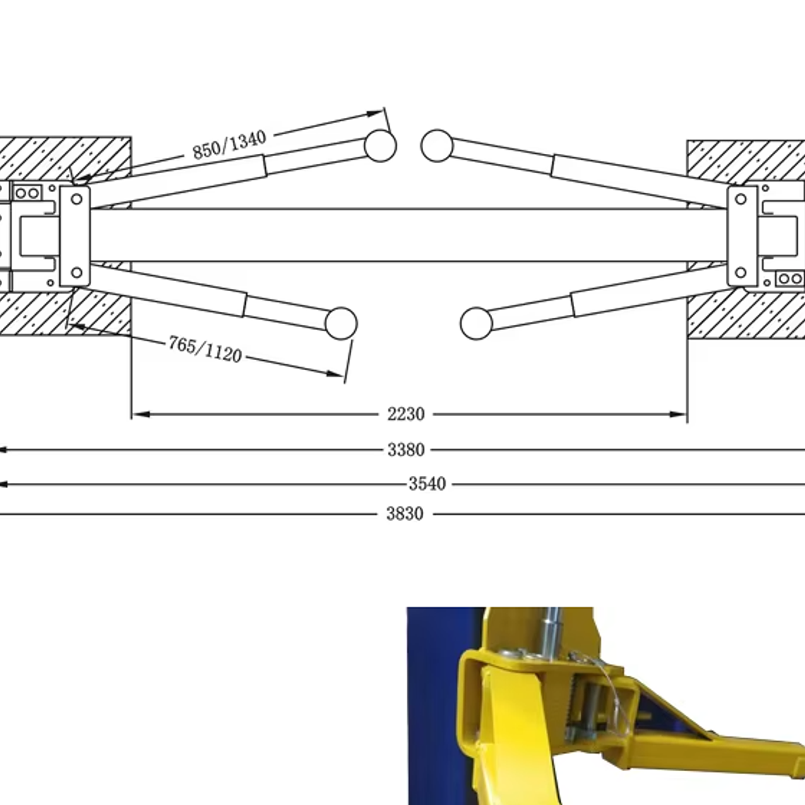 Elevador Hidráulico  Auto Tipo Torre   4.000 Kg Jaray Tp 7
