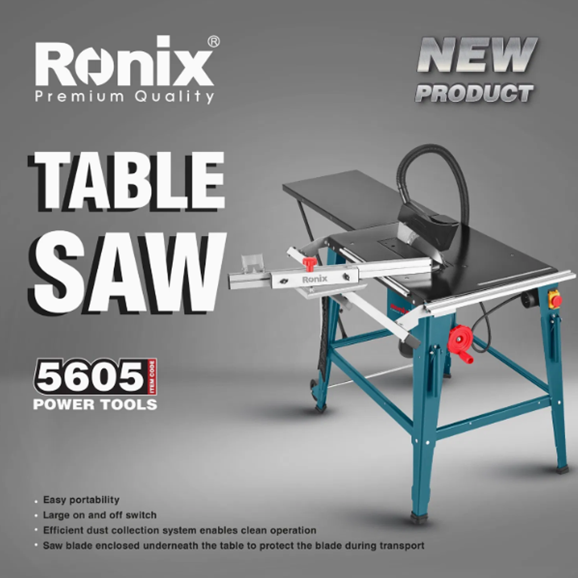 Sierra Banco Ronix 5605  Con Mesa Encuadradora + Extensión 4