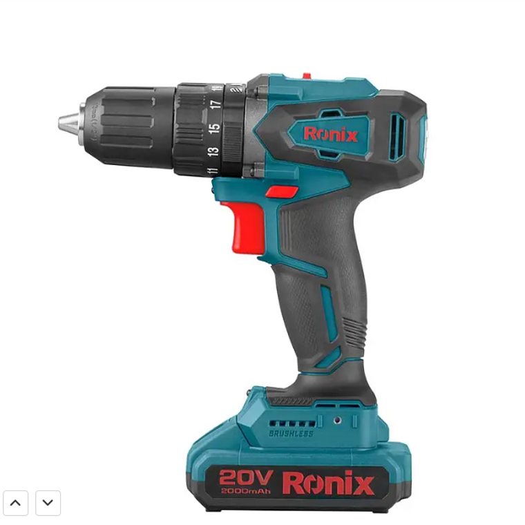 Taladro/ator. 13mm  Inalámbrico Ronix8900k  2 Baterías 45nm 2
