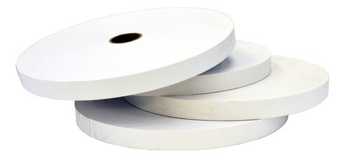 Pack 3 Rollos De  200 Mt C/u Tapacanto Pvc Blanco 20mm Luxor