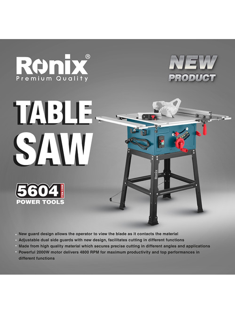 Sierra Banco Ronix 5604 2000w Mesa Extensible Largo Ajustabl 2