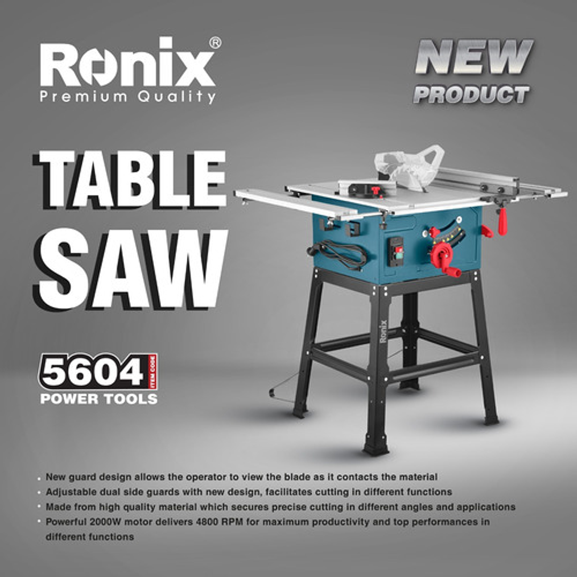 Sierra Banco Ronix 5604 2000w Mesa Extensible Largo Ajustabl 2