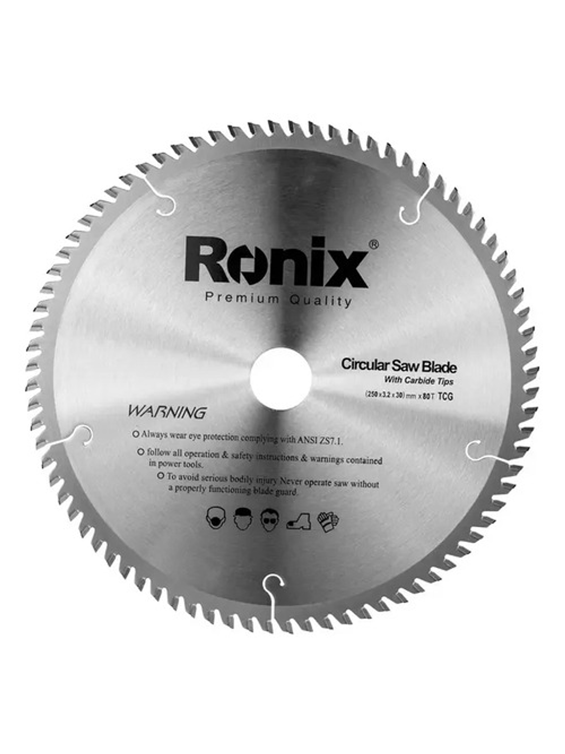 Disco Sierra Circular Ronix 5111 254mm 80 Dientes Original 1