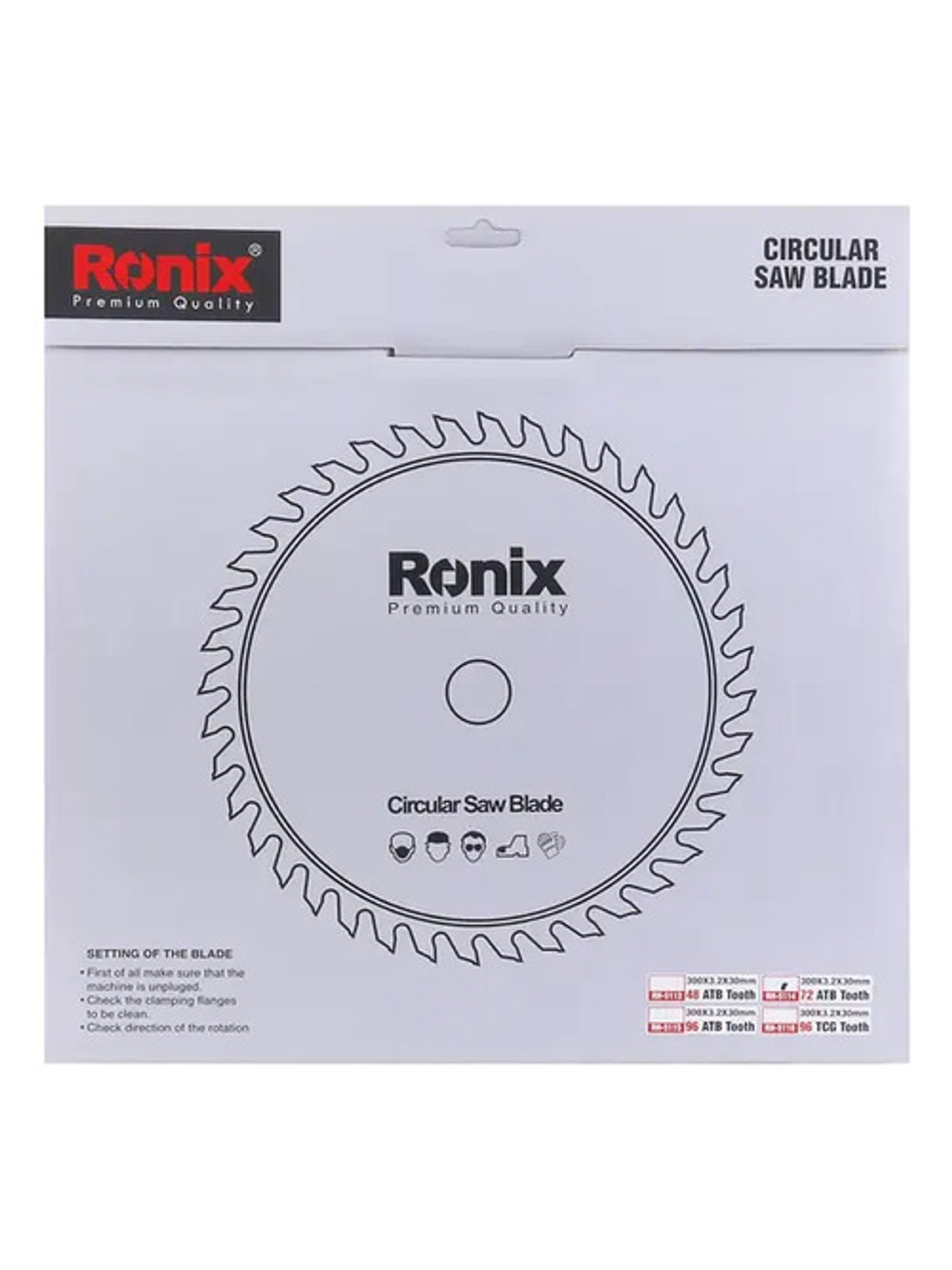 Disco Sierra Circular Ronix 5110 250mm 60 Dientes Original 2