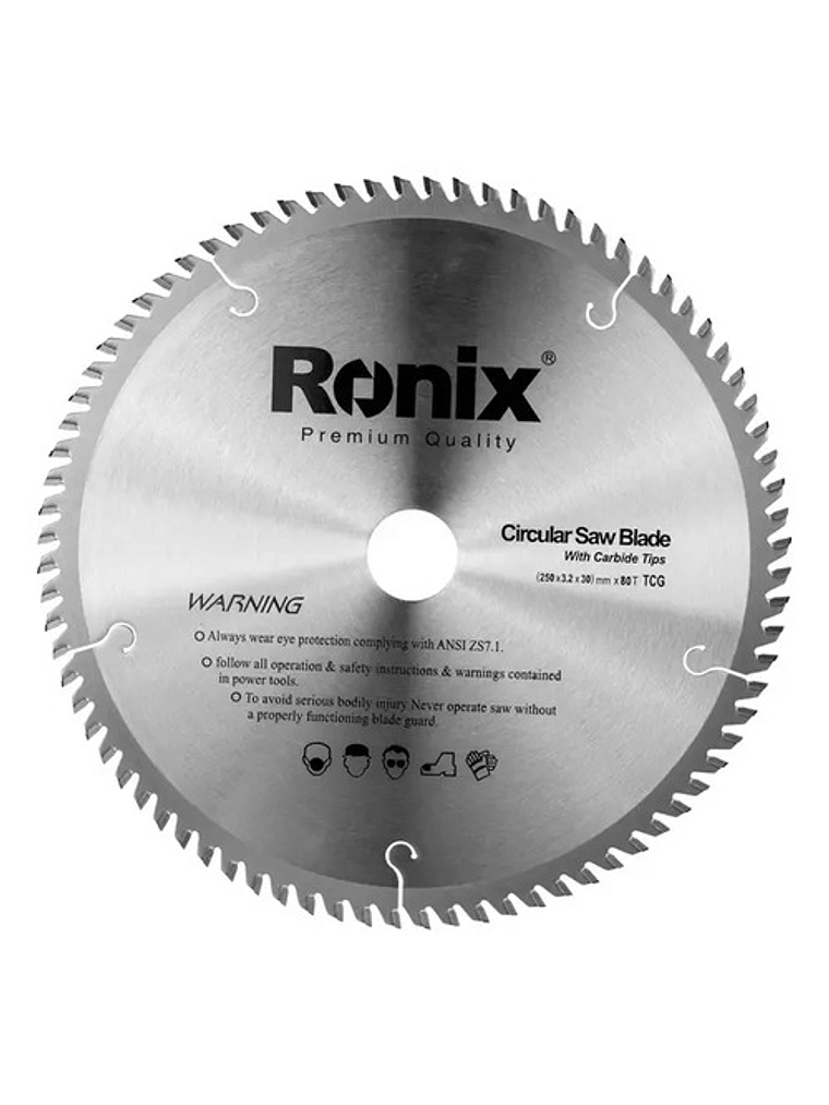 Disco Sierra Circular Ronix 5114 305mm 80 Dientes Original 1