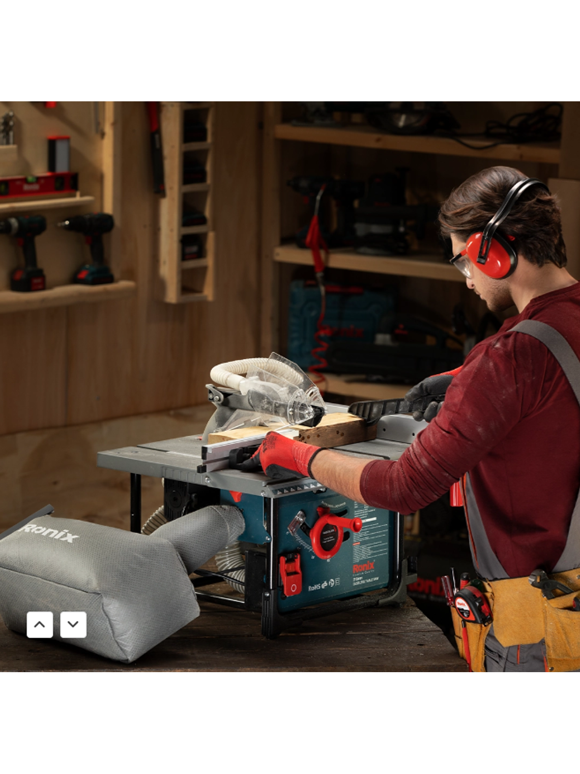 Sierra De Mesa Ronix 5601 2000w Recolector De Polvo  4