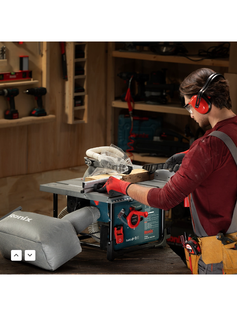 Sierra De Mesa Ronix 5601 2000w Recolector De Polvo  4