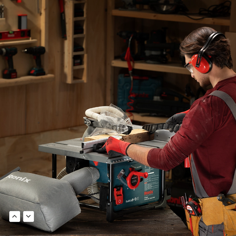 Sierra De Mesa Ronix 5601 2000w Recolector De Polvo  4