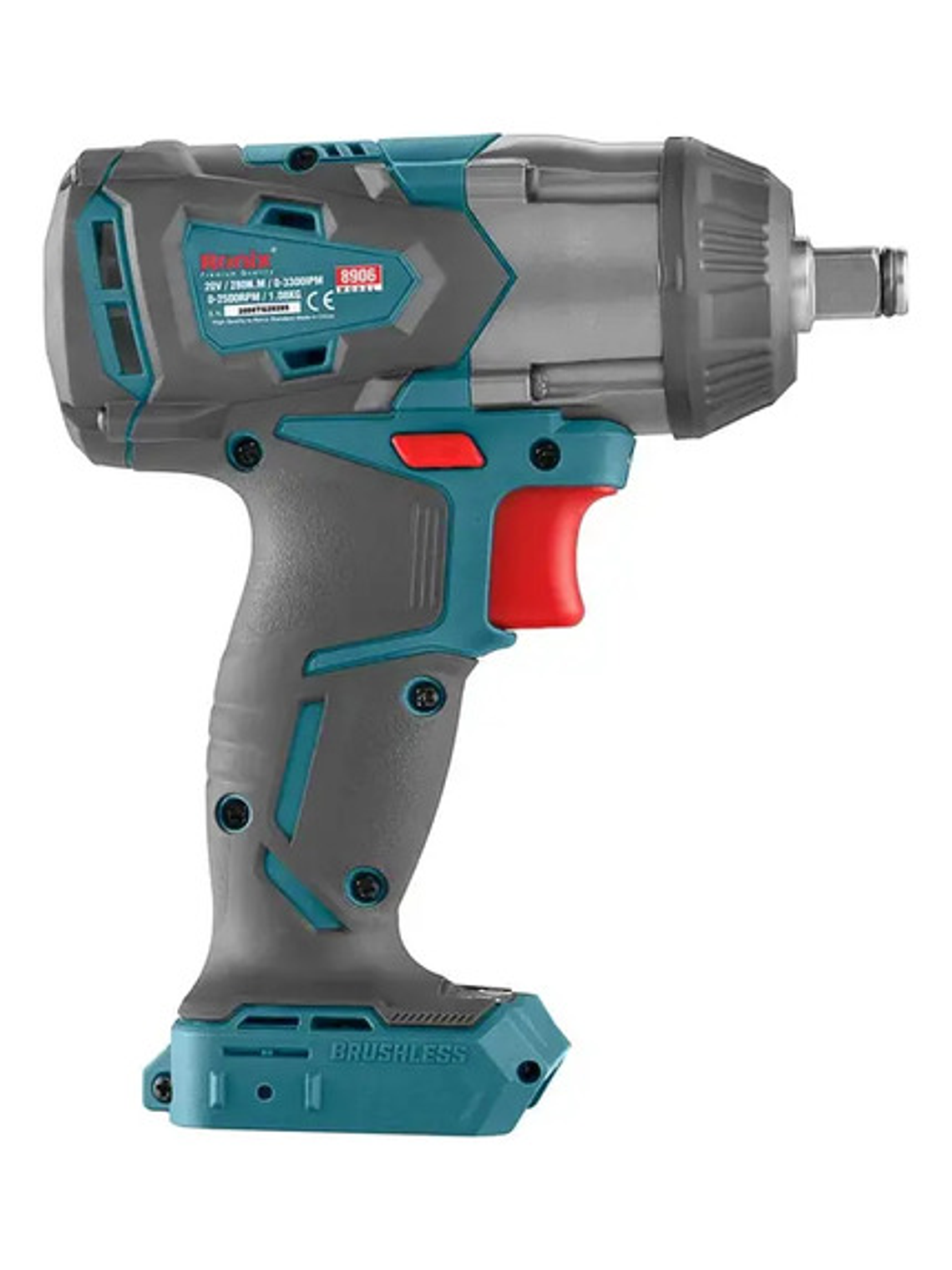 Pistola Llave Impacto Ronix 8907k + 2 Bat + Maletín + Cargad 5