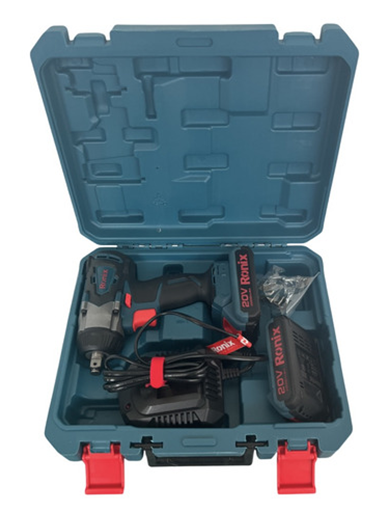 Taladro + Llave De Impacto + Maletín + 2 Bat 2a + Cargador 6