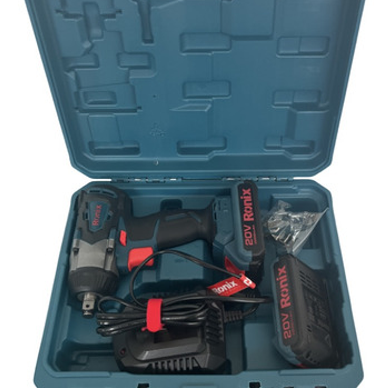 Taladro + Llave De Impacto + Maletín + 2 Bat 2a + Cargador 6