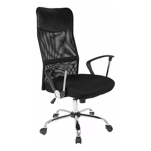 Silla Luxor Manager Ff2410-5 Negra 122x55 Respaldo Alto