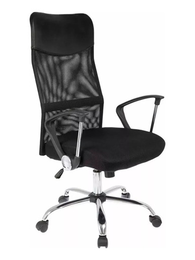 Silla Luxor Manager Ff2410-5 Negra 122x55 Respaldo Alto 1