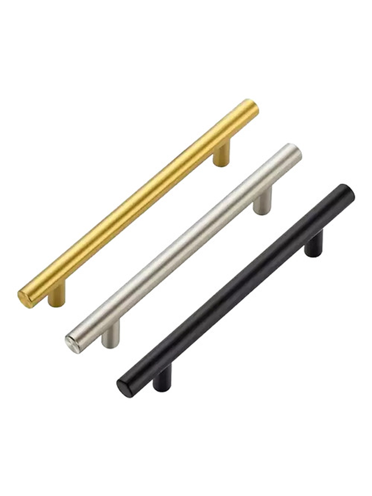 Pack 10 Tiradores Madrid Sevillano 128/200 Metal Negro 1