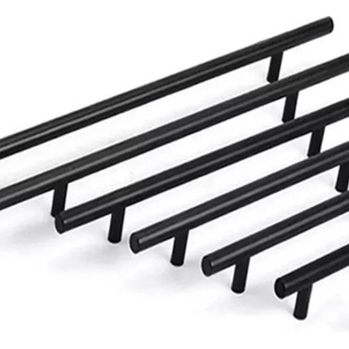 Pack 10 Tiradores Madrid Sevillano 128/200 Metal Negro 3