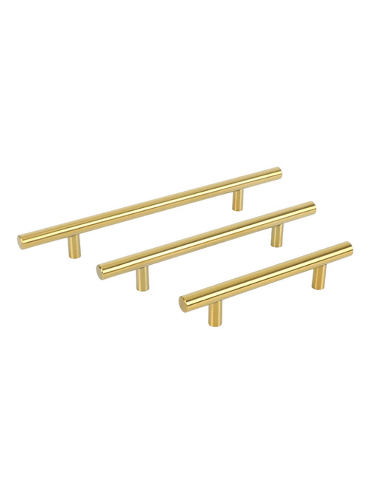 Pack 10 Tiradores Madrid Sevillano 128/200 Metal Dorado 1