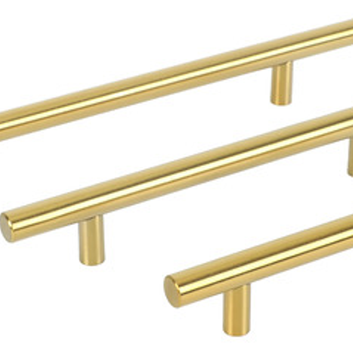 Pack 10 Tiradores Madrid Sevillano 128/200 Metal Dorado 1