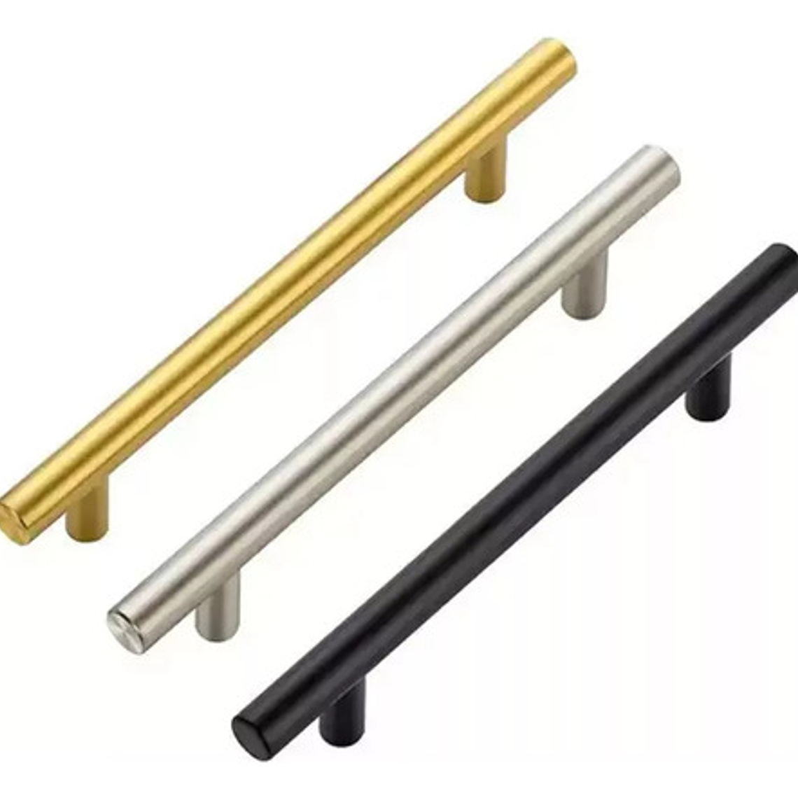 Pack 10 Tiradores Madrid Sevillano 128/200 Metal Dorado 2