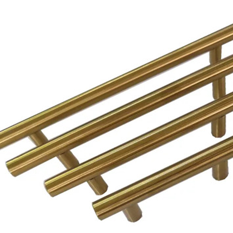 Pack 10 Tiradores Madrid Sevillano 96/150 Metal Dorado 1