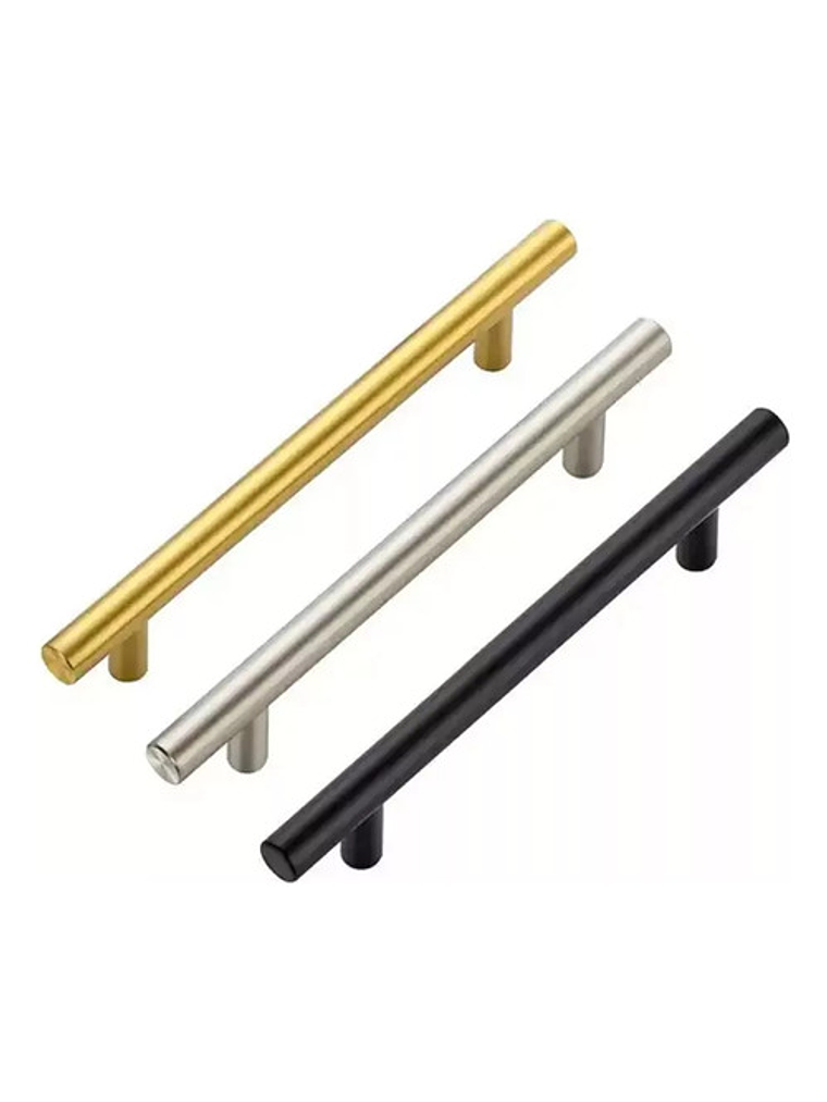 Pack 10 Tiradores Madrid Sevillano 96/150 Metal Dorado 2