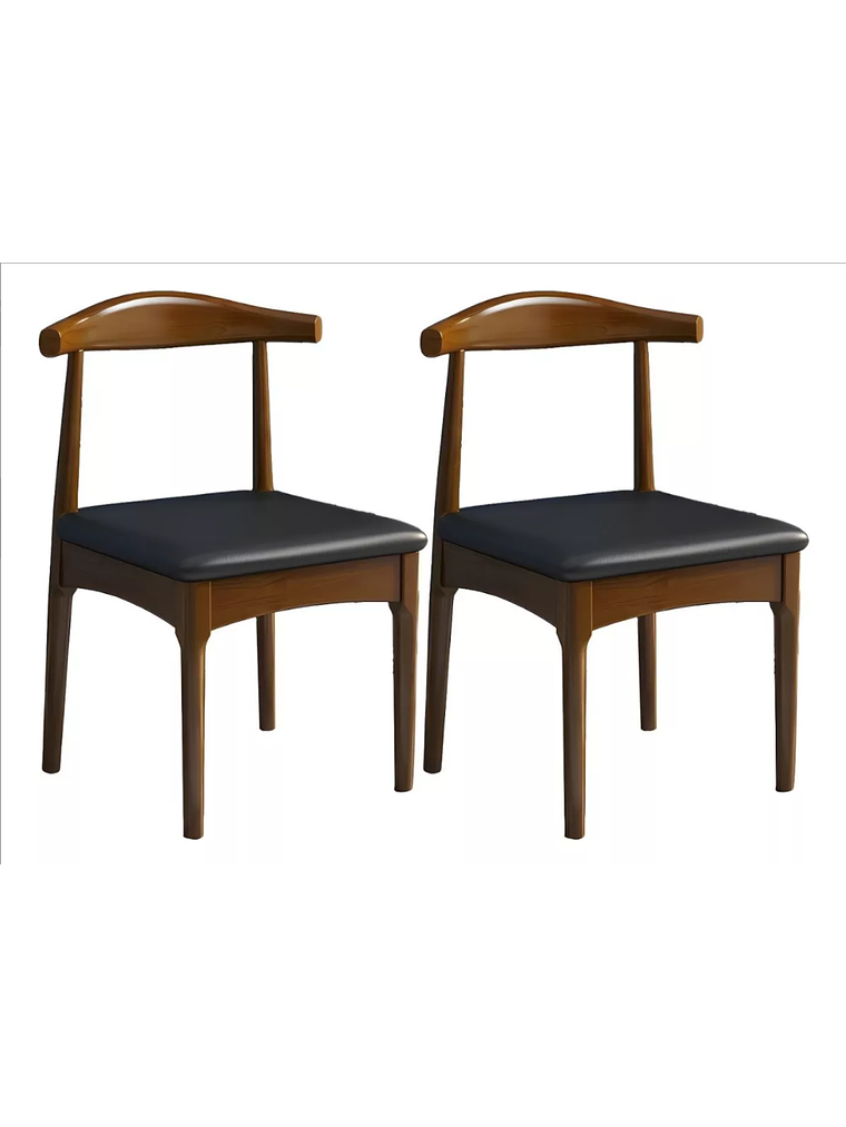 SILLA BISTRO NOGAL ACOLCHADA  1