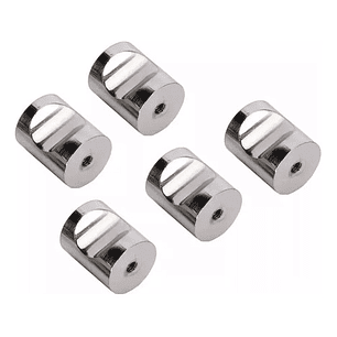 Tirador Perilla Balin Metal C/torn Pack 5 Unid 25x20mm Cajon