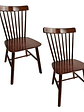Silla Windsor Madera Original  Color Nogal Set 2 Unidades - Miniatura 1