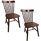 Silla Windsor Madera Original  Color Nogal Set 2 Unidades - Miniatura 1