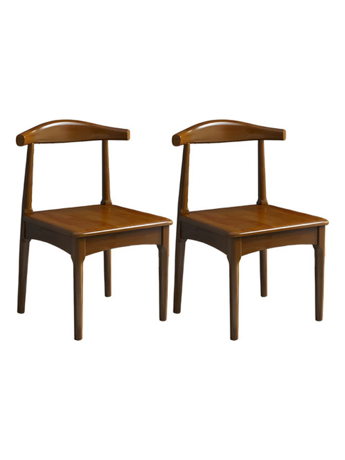 Silla Windsor Bistró Madera Color Nogal Set 2 Unidades 1