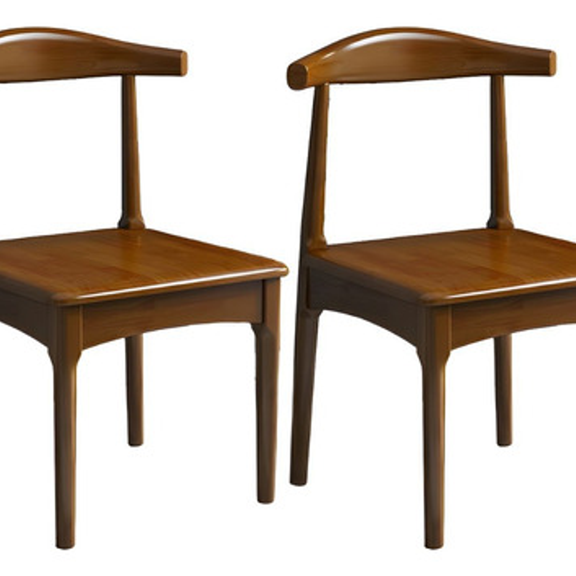 Silla Windsor Bistró Madera Color Nogal Set 2 Unidades 1