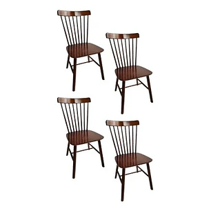 Silla Windsor Madera Original Color Nogal Set 4 Unidades