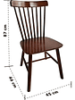 Silla Windsor Madera Original Color Nogal Set 4 Unidades - Miniatura 2